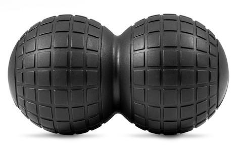 Dvojitý masážní míček EVA černá Hop-Sport