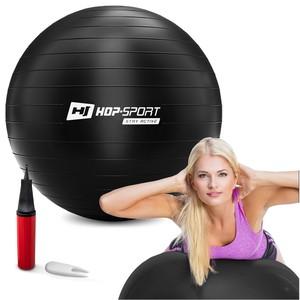 Gymnastický míč 55cm s pumpou - černý Hop-Sport