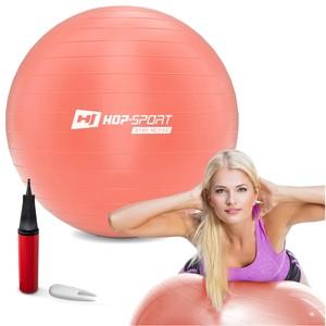 Gymnastický míč 55cm s pumpou - růžový Hop-Sport