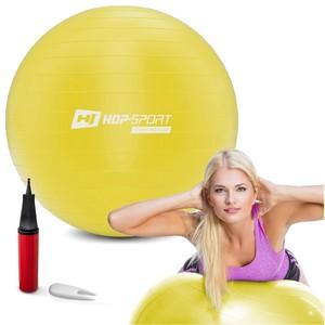 Gymnastický míč 55cm s pumpou - žlutý Hop-Sport