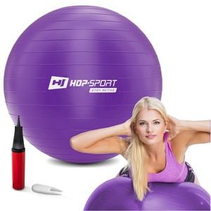 Gymnastický míč fitness 65cm s pumpou - fialový Hop-Sport