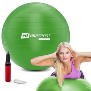 Gymnastický míč fitness 65cm s pumpou - zelený Hop-Sport
