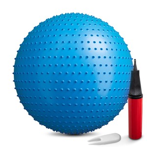 Gymnastický míč s výčnělky 65cm modrý Hop-Sport
